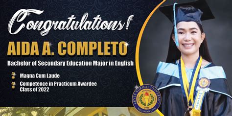 Congratulations Tarpaulin Layout for Education Majors