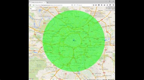 Radius around a point map - pagtreasure