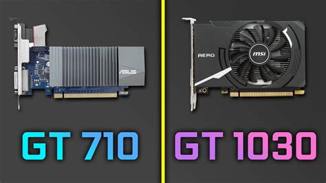 GT 710 vs GT 1030 - YouTube