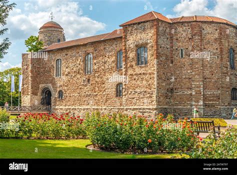 Colchester Castle in Colchester; Essex, England, is an example of a ...