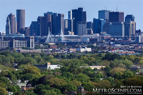 Downtown Boston Skyline seen from Medford - MetroScenes.com - Best of ...