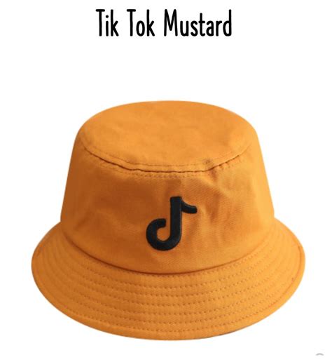 Tik Tok Mustard Bucket Hat, Women's Fashion, Watches & Accessories ...