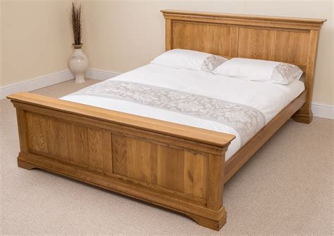 FRENCH RUSTIC SOLID OAK WOOD SUPER KING SIZE BED FRAME BEDROOM ...