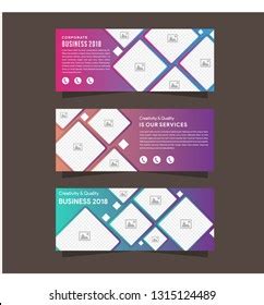 Vector Design Banner Backgrounds Three Different Stock Vector (Royalty ...