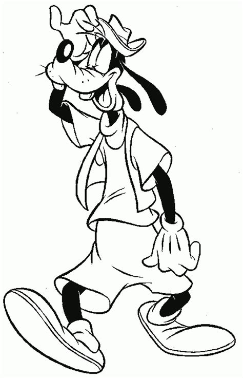 Free Printable Goofy Coloring Pages For Kids