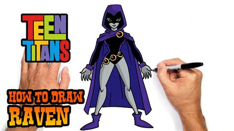 how to draw a raven easy Titans raven teen go drawing draw easy step ...