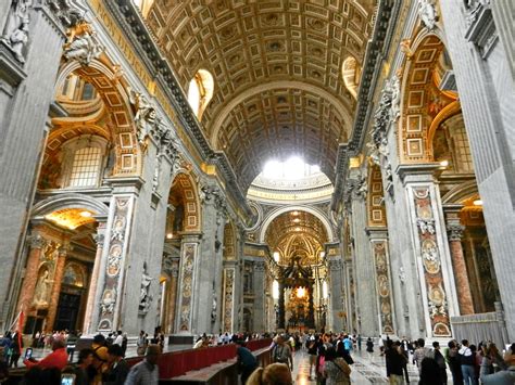 Inside St. Peter's Basilica, Vatican, Italy - The Incredibly Long Journey