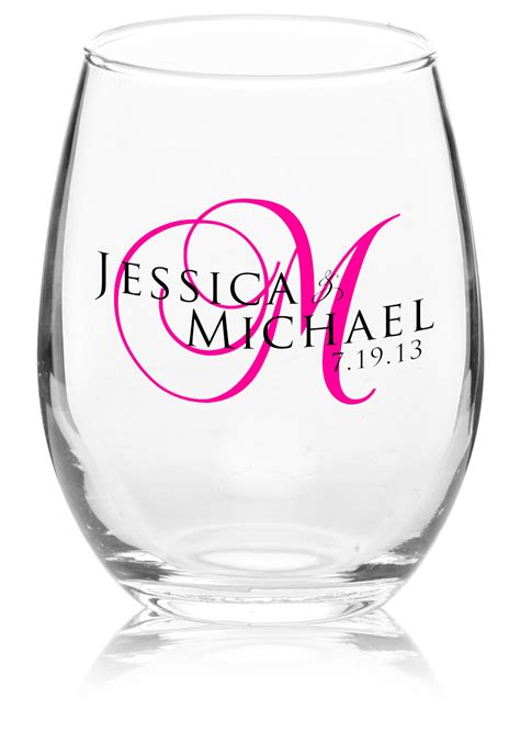 Custom Stemless Wine Glasses - Personalized Wine Glasses