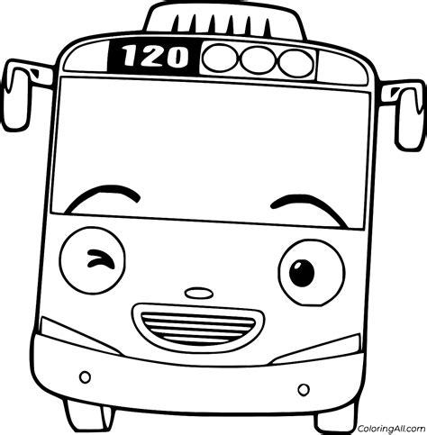 Tayo Group Coloring Page Coloring Pages Tayo The Little Bus | Images ...