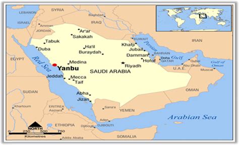 Where Is Jubail In Saudi Arabia Map - mahines