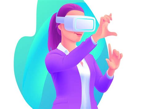 VR Headset Illustration | Interactive web design, Web design ...