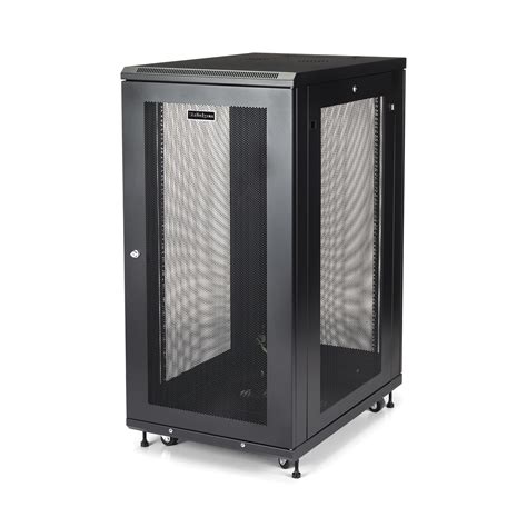 StarTech.com 19in 24U Server Rack Cabinet - 4-Post Adjustable Depth (2 ...