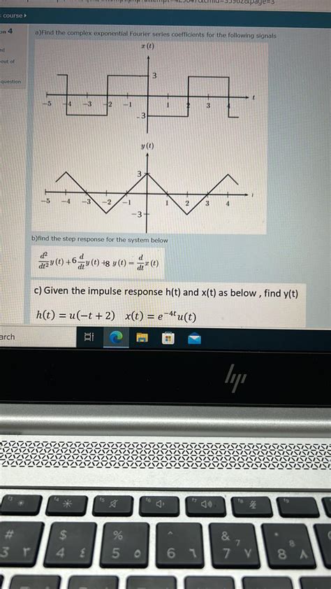 Solved a) ﻿Find the complex exponential Fourier series | Chegg.com ...