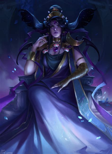 ArtStation - Nyx, Astri Lohne | Greek goddess art, Lohne, Hades