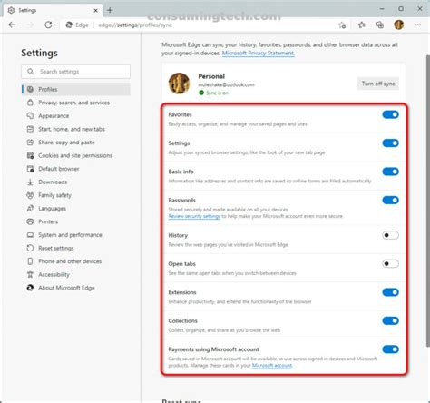 How to Turn On/Off Sync Microsoft Edge Settings across Devices in ...