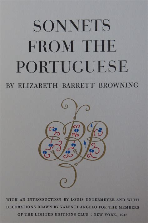 Sonnets from the Portuguese by Elizabeth Barrett Browning, The Limited ...