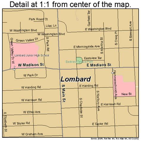 Lombard Illinois Street Map 1744407