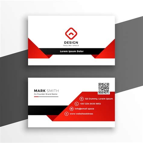 Page 11 | Black Red Business Cards Images - Free Download on Freepik