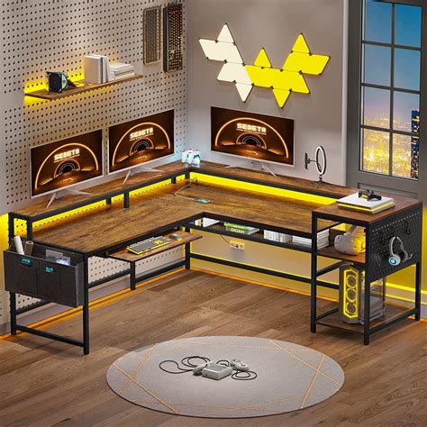 Amazon.com: SEDETA L Shaped Computer Desk, Reversible Computer Desk, L ...