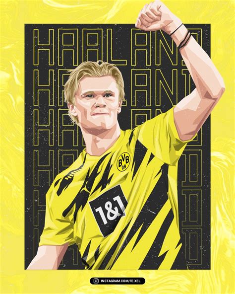 Vector art Erling Haaland by @fe.el Neymar Psg, Beard Art, Soccer Art ...