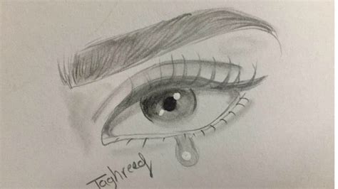 Easy Eye Crying Drawing