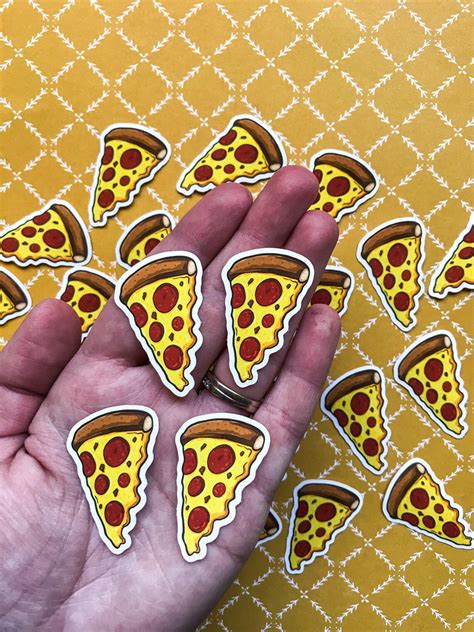 Pizza Sticker Pizza Decal Traditional Tattoo Pizza Art - Etsy