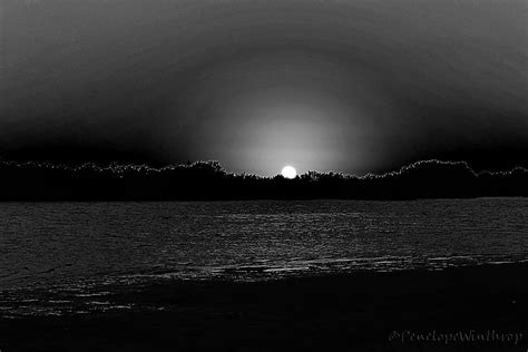 Black and White Sunset Photograph by Penelope Winthrop - Pixels