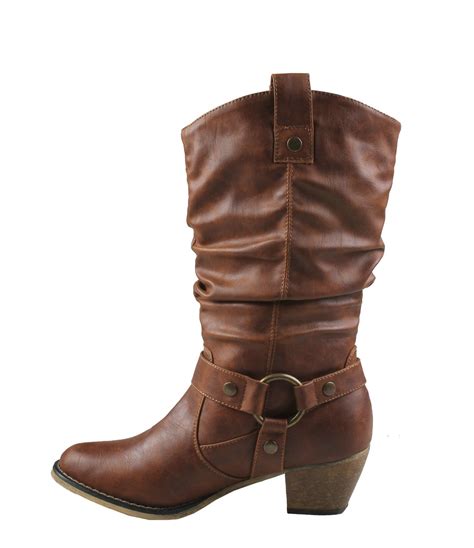 Refresh Women Wild-02 Western Style Cowboy Boots | eBay