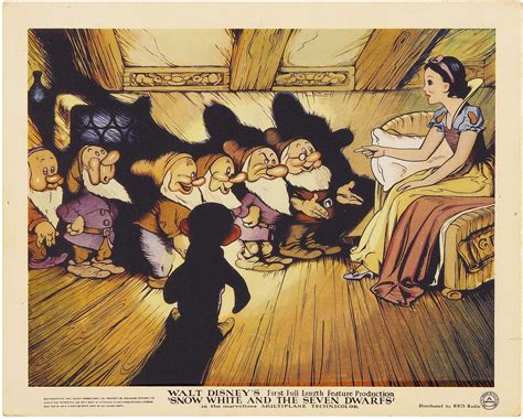 "Snow White and the Seven Dwarfs" 1937 Disney illustration concept art ...