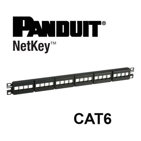 NKFP24Y NetKey® Patch Panel, 24 Port, 1 RU, BL