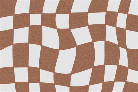 Wavy brown checkered pattern with grainy texture. Checker Wallpaper ...