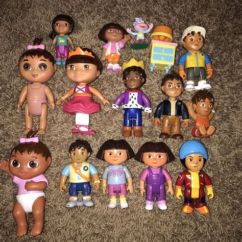 Dora The Explorer Collector Figure Set, 5-pieces, Includes Dora, Diego ...