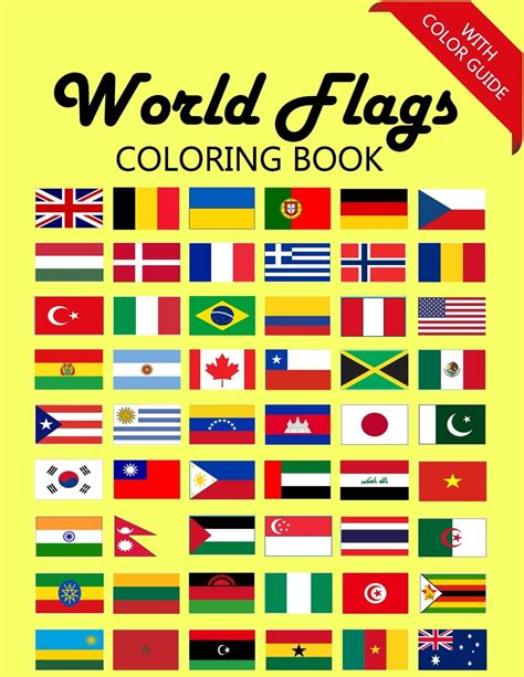 Printable Flags Of The World To Color