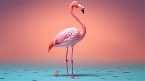 Premium Photo | Pink Flamingo on Pink background HD 8K wallpaper ...