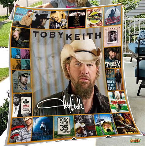 Toby Keith Collection Album Music Quilt Blanket