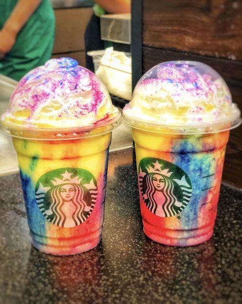 Starbucks Rainbow 🌈 Dranks | Starbucks drinks, Starbucks drinks diy ...