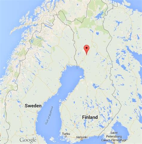 Where is Rovaniemi on map Finland