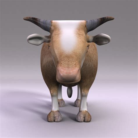 Cartoon Ox 3D Model $9 - .max .ma .obj - Free3D