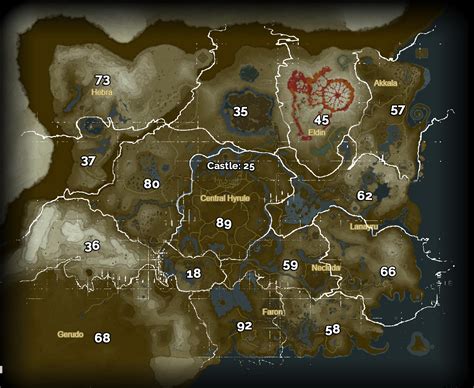 Botw Korok Seed Map – Map Of The Usa With State Names