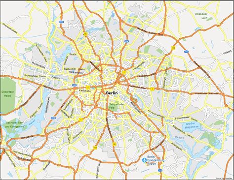 Map of Berlin, Germany - GIS Geography