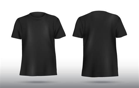 Black 3D T-Shirt Mockup 19581296 Vector Art at Vecteezy