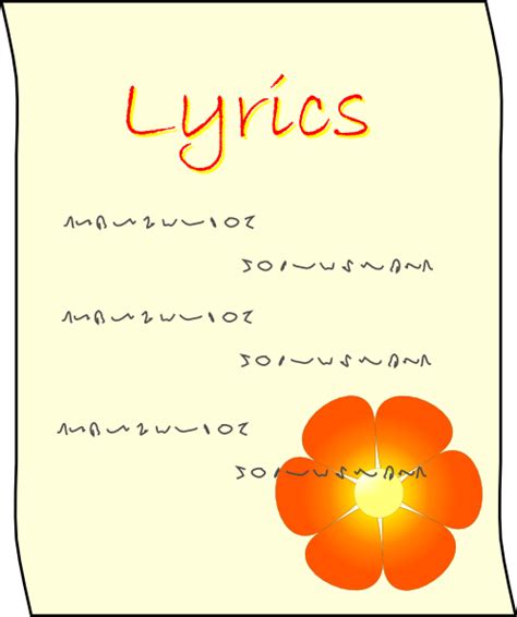 Song Lyrics Clip Art - Resume | Clipart Panda - Free Clipart Images