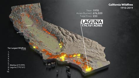 Map: See California’s Wildfire History Since 1910 – NBC Los Angeles