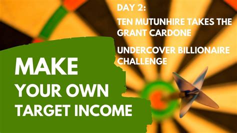 Day 2: Ten Mutunhire Takes The Grant Cardone Undercover Billionaire ...