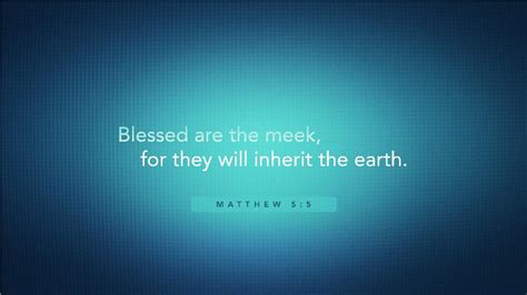 The Meek Shall Inherit the Earth – Living Faith Church