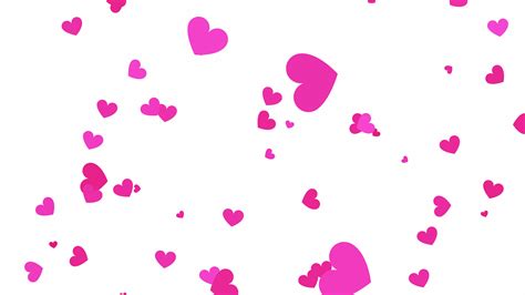 Falling hearts background.Love confetti element.Pink hearts particles ...