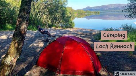 Wild Camping Scotland | Beach Camping Loch Rannoch | Wild Camping Loch ...