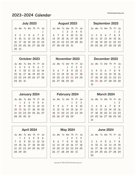 2023 And 2024 Calendar Printable L New Year Calendar Printable L ...