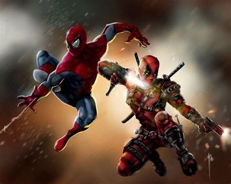 Deadpool Spiderman Wallpapers - Top Free Deadpool Spiderman Backgrounds ...