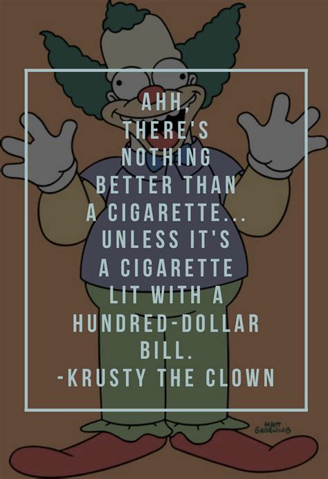 tv character quote • krusty the clown // the simpsons | Krusty the ...